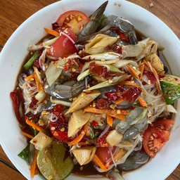 ตำซั่วกุ้งสดหน่อไม้