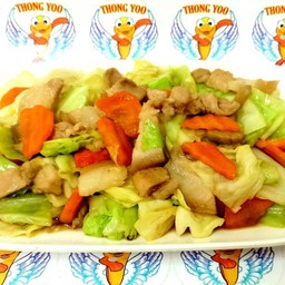 ผัดกะหล่ำปลี#กับข้าว#