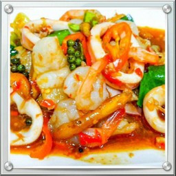 ผัดฉ่า#กับข้าว#