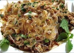 ลาบวุ้นเส้นหมูสับมะนาวสดค่ะ