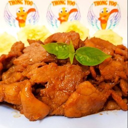 หมูผัดหวาน#กับข้าว#