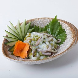 หนวดปลาหมึกคลุกวาซาบิดอง