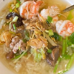 ข้าวต้มกุ้งเห็ดหอม