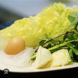 ผักรวม(ผัก+วุ้นเส้น)