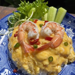 ข้าวไข่ข้นกุ้ง