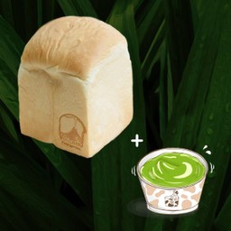 Obihiro Milk Bread + Pandan Custard Cream Dip