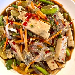 ตำเส้นแก้ว หมูยอ