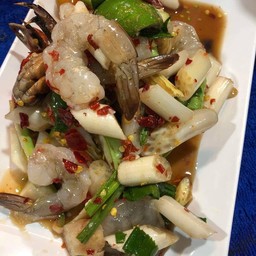 ตำไหลบัวกุ้งสด