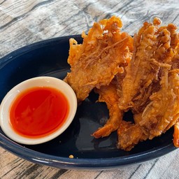 เห็ดเข็มทองทอดกรอบชุด 6ชิ้น