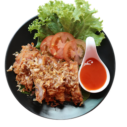 หมูสามชั้นทอดน้ำปลา