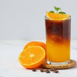 Orange black coffee