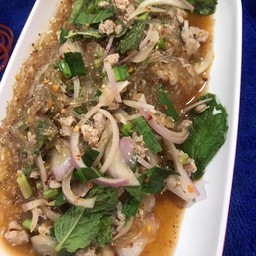 ลาบวุ้นเส้นหมูสับ