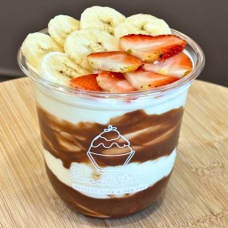 โยเกิร์ต นูเทลล่า สตอเบอรี่ กล้วยหอมทอง