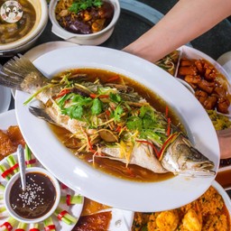 ปลากะพงนึ่งซีอิ๊ว (ตัว)