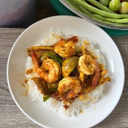 ข้าวพริกแกง กุ้ง