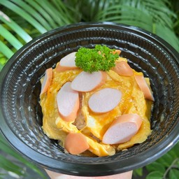 ข้าวไข่ข้น ไส้กรอก