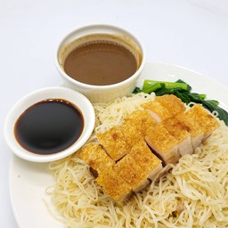 บะหมี่เกี๊ยว+กับข้าว 1 อย่าง