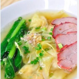 เกี๊ยวหมู +หมูแดง