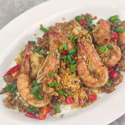 กุ้งผัดพริกเกลือ