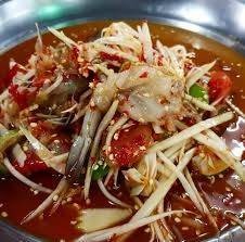 ตำปลาร้ากุ้งสดค่ะ