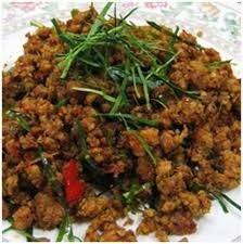คั่วกลิ้งหมูสับ