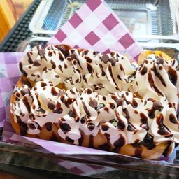 ปังปิ้ง วิปครีม ราดนมช็อค