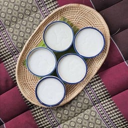 ขนมถ้วยใบเตยกะทิสด