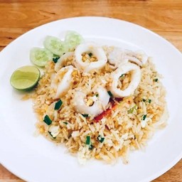 ข้าวผัดปลาหมึก S จานเล็ก