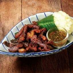 เนื้อแดดเดียว & ข้าวเหนียวนุ่ม