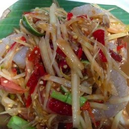 ตำกุ้งสด