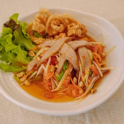 ส้มตำคอหมูย่าง