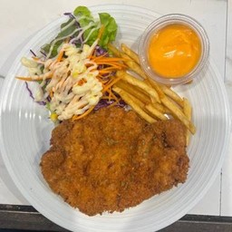 สเต็กไก่กรอบราดชีส