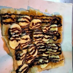 โรตี ใส่กล้วย ใส่ช็อกโกแลต