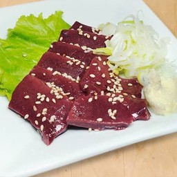 ตับน้ำมันงา (ซอยจุ๊ตับเนื้อดิบเกาหลี)