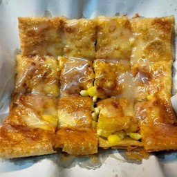 โรตี ใส่ไข่ ใส่กล้วย ข้าวโพด+มะพร้าว