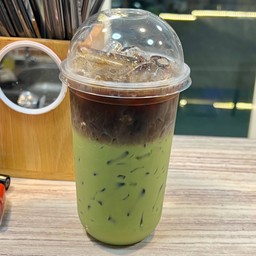 ชาเขียว เพิ่มช๊อตกาเเฟ ทูโทน