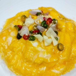 ข้าวไข่ข้น พริกน้ำปลา