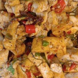 เต้าหู้คั่วพริกเกลือเจ