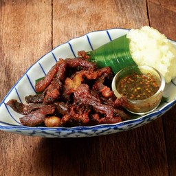 เนื้อแดดเดียว & ข้าวเหนียวนุ่ม