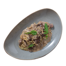PT  -6 Padta Stroganoff / พาสต้าเนื้อ ซอสครีมไวท์แดง
