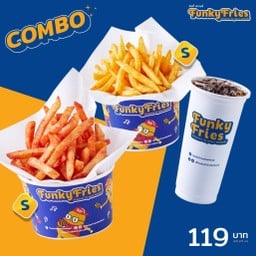 ฟังกี้ ฟรายส์ ไซส์ S จำนวน 2 ถ้วย + โค้ก 1 แก้ว
