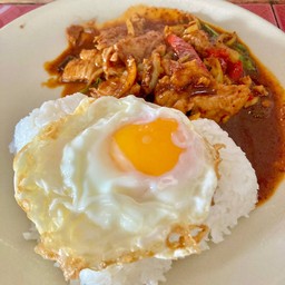 ข้าวราดผัดพริกเผา