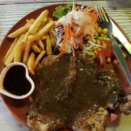 สเต็กไก่พริกไทยดำ