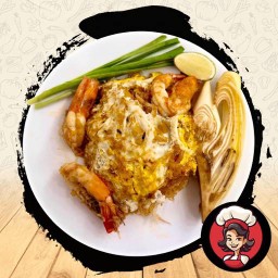 ผัดไทยวุ้นเส้นทะเล