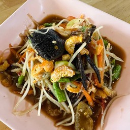 ตำไทยปูปลาร้า (ตำโคราช)