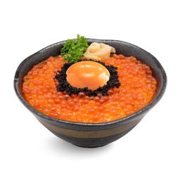 ข้าวหน้าไข่แซลมอน