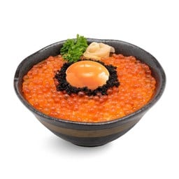 ข้าวหน้าไข่แซลมอน