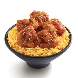 ข้าวหน้าไก่ทอดซอสเกาหลี