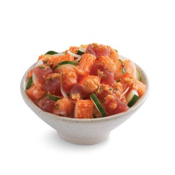 ข้าวหน้ายำปลาดิบรวม