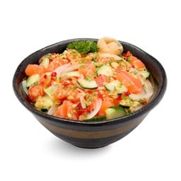 ข้าวหน้ายำแซลมอน